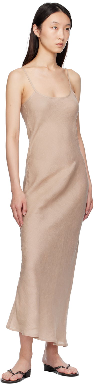 Šaty Baserange Baserange Dydine Maxi Slip Dress Béžová | DRDY-LI-SU25, 3
