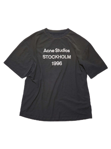 Tričko Acne Studios Stockholm1966 Logo T-Shirt Čierna | FN-UX-TSHI000013 BM0