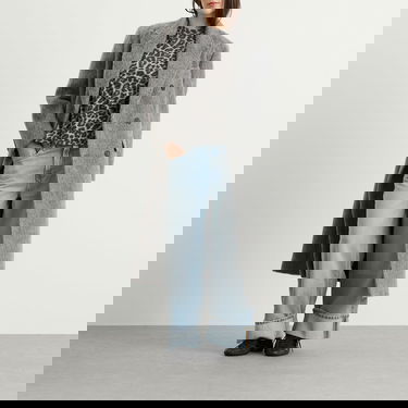 Tričko Anine Bing Leopard Cohen T-Shirt Šedá | A-08-11702-MTL98, 4