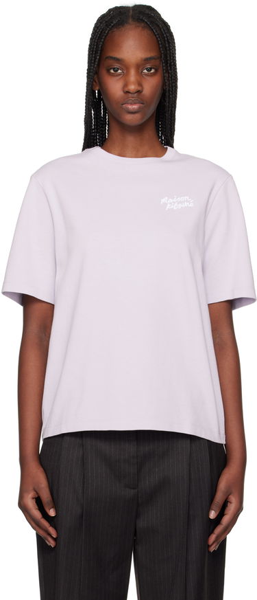 Tričko MAISON KITSUNÉ Handwriting T-Shirt Biela | MW00126KJ0119, 4
