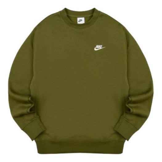 Mikina Nike Solid Color Logo Embroidered Sports Sweatshirt Zelené | BV2663-327