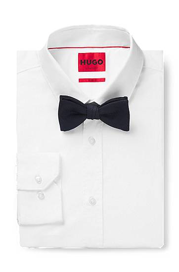 Šál BOSS Jacquard Bow Tie Navy | 50540127, 1