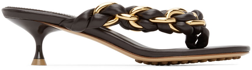 Tenisky a topánky Bottega Veneta Chain Dot Sandals "Brown" Hnedá | 659002 V0V50, 0