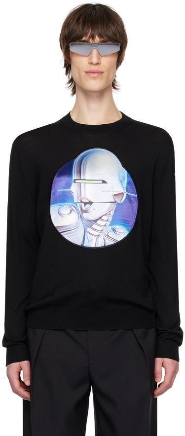 Sveter Stella McCartney Stella McCartney Embroidered Crewneck Sweater Čierna | 6K07133S2479, 0