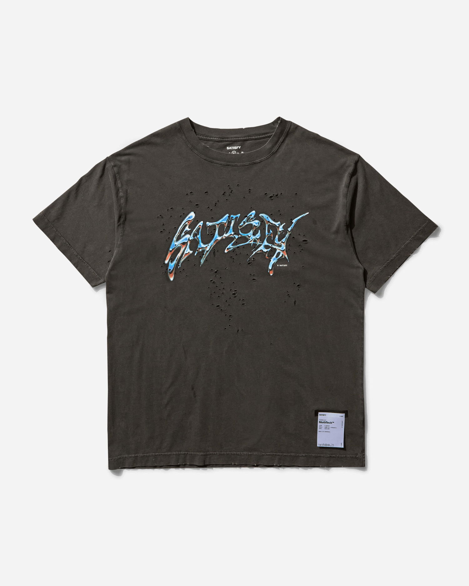 Tričko Satisfy MothTech Distressed Graphic T-Shirt Čierna | 11006 AB-ASA, 0