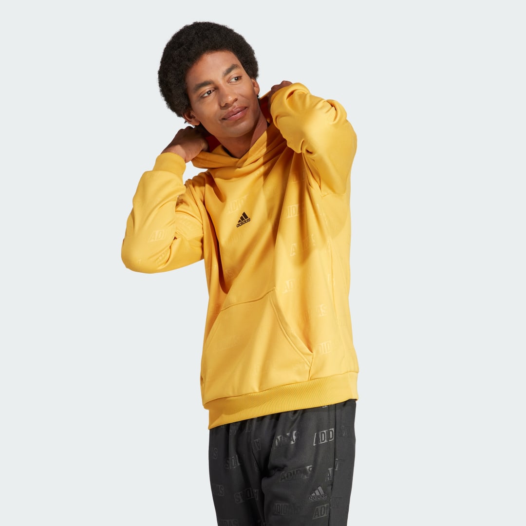 Mikina adidas Originals Embossed Polar Fleece Oranžová | IJ6429, 1