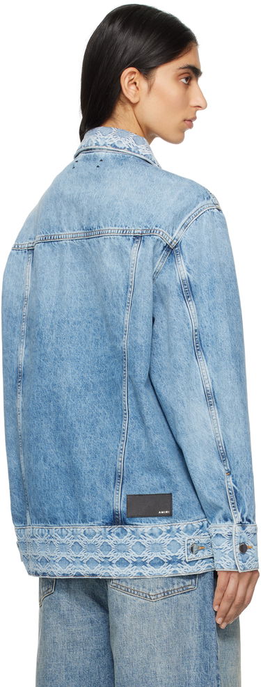 Bunda AMIRI AMIRI MA Quad Jacquard Trucker Denim Jacket Modrá | AWDNTR1004, 2