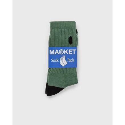 Ponožky MARKET Smiley Oversized Socks Sage Zelené | 360001158-1059, 0