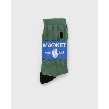 Ponožky MARKET Smiley Oversized Socks Sage Zelené | 360001158-1059, 0