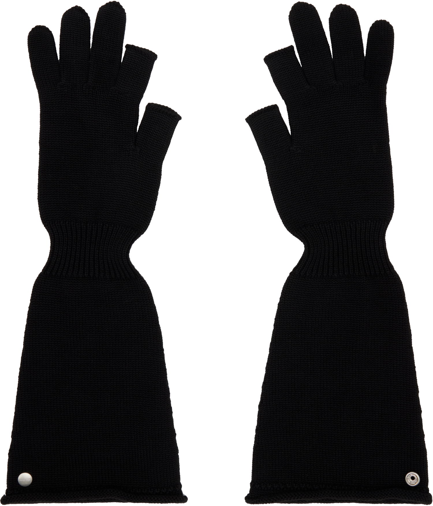 Rukavice Rick Owens Rick Owens Sphinx Long Fingerless Gloves Čierna | RU02E1489 M, 0