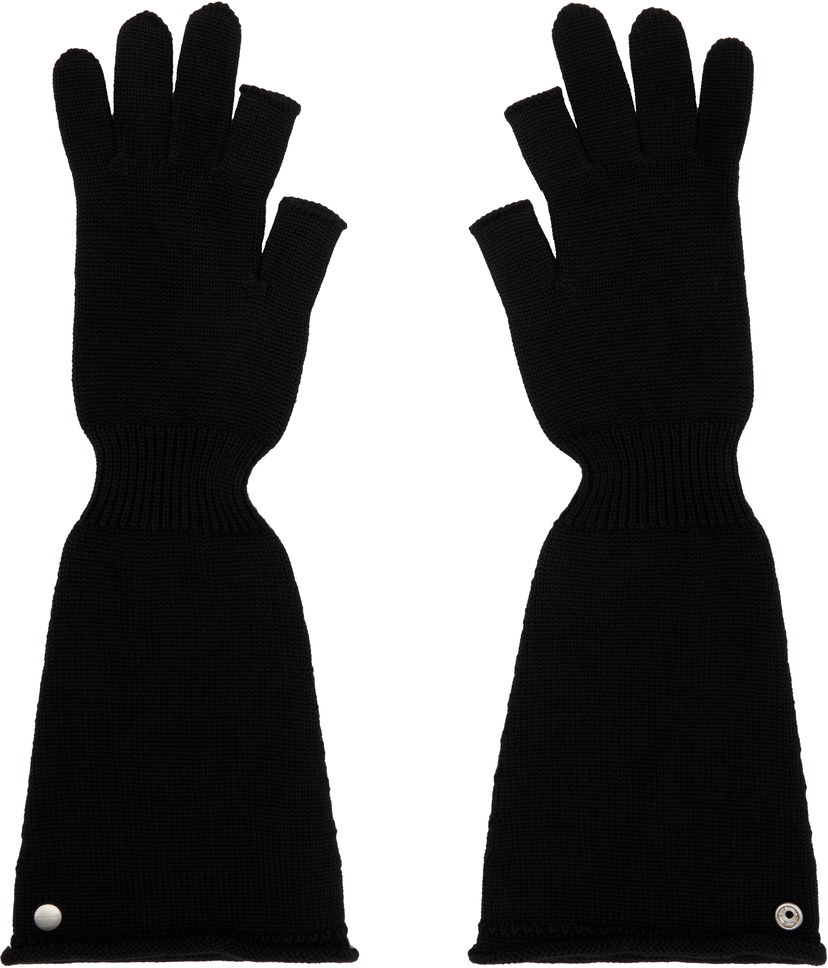 Rukavice Rick Owens Rick Owens Sphinx Long Fingerless Gloves Čierna | RU02E1489 M
