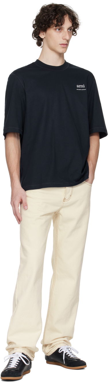 Tričko AMI AMI Paris Cotton T-Shirt Čierna | HTS048.JE0119, 3