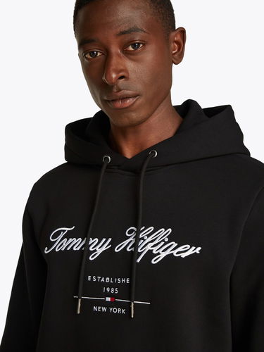 Mikina Tommy Hilfiger Tommy Hilfiger Script Logo Hoodie Čierna | MW0MW33631BDS, 3