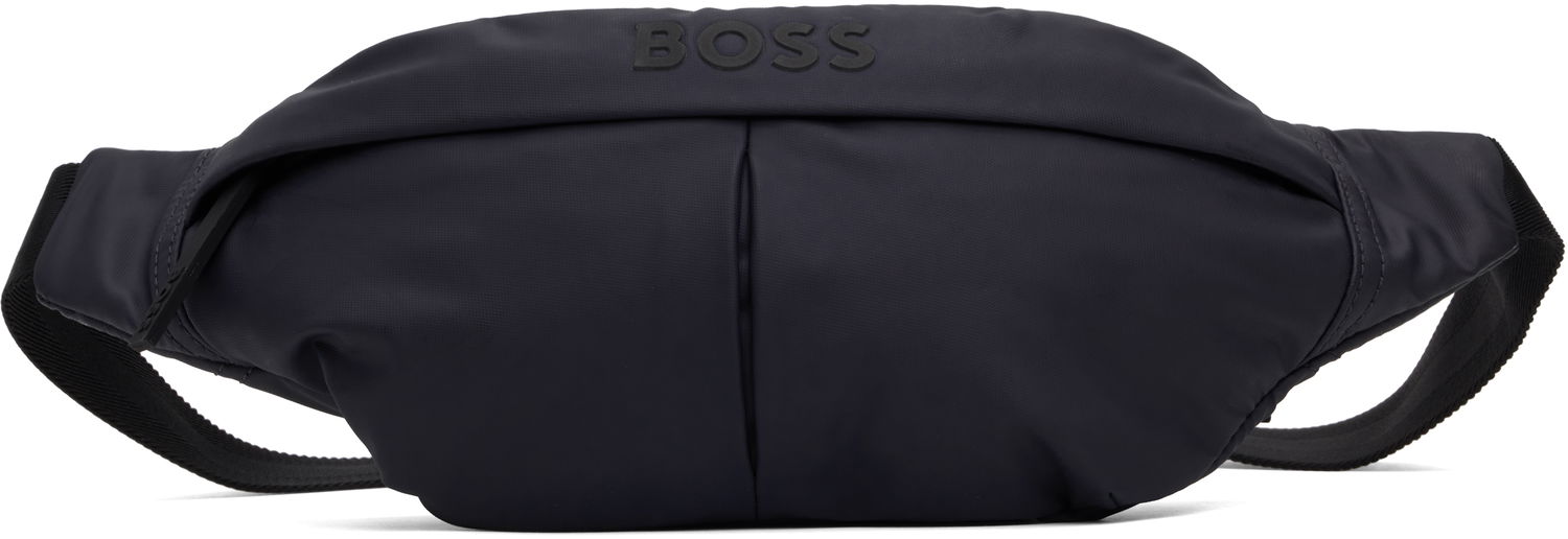 Ľadvinka BOSS Coated Canvas Belt Bag Navy | 50541537, 0