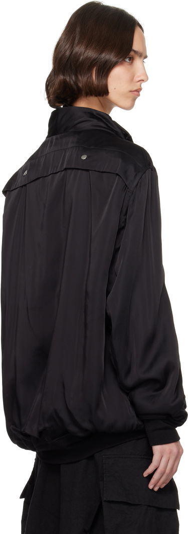 Bomber bunda Rick Owens Rick Owens Washed Charmeuse Anthem Bomber Jacket Čierna | RO01E7785 SCH, 2