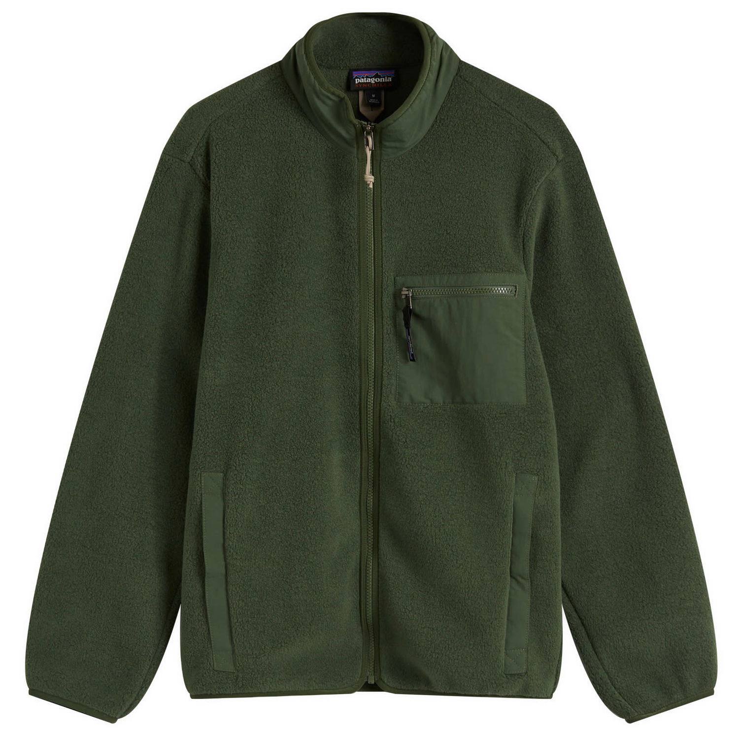 Mikina Patagonia Fleece Jacket With A Chest Pocket Zelené | 22991-TPGN, 0
