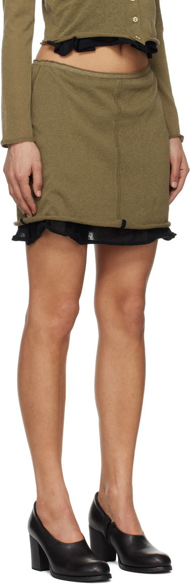 Sukňa Eckhaus Latta Eckhaus Latta Veil Miniskirt Zelené | 8030-EL-PS25-B -, 1