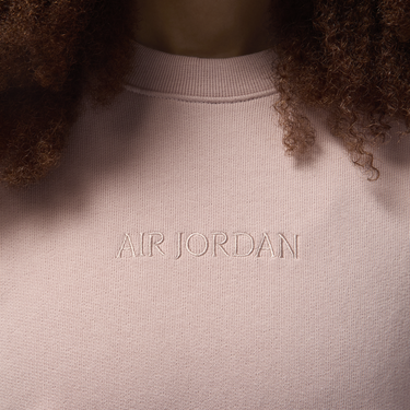 Mikina Jordan Fleece Wordmark Crewneck Sweatshirt Ružová | FZ3950-601, 2