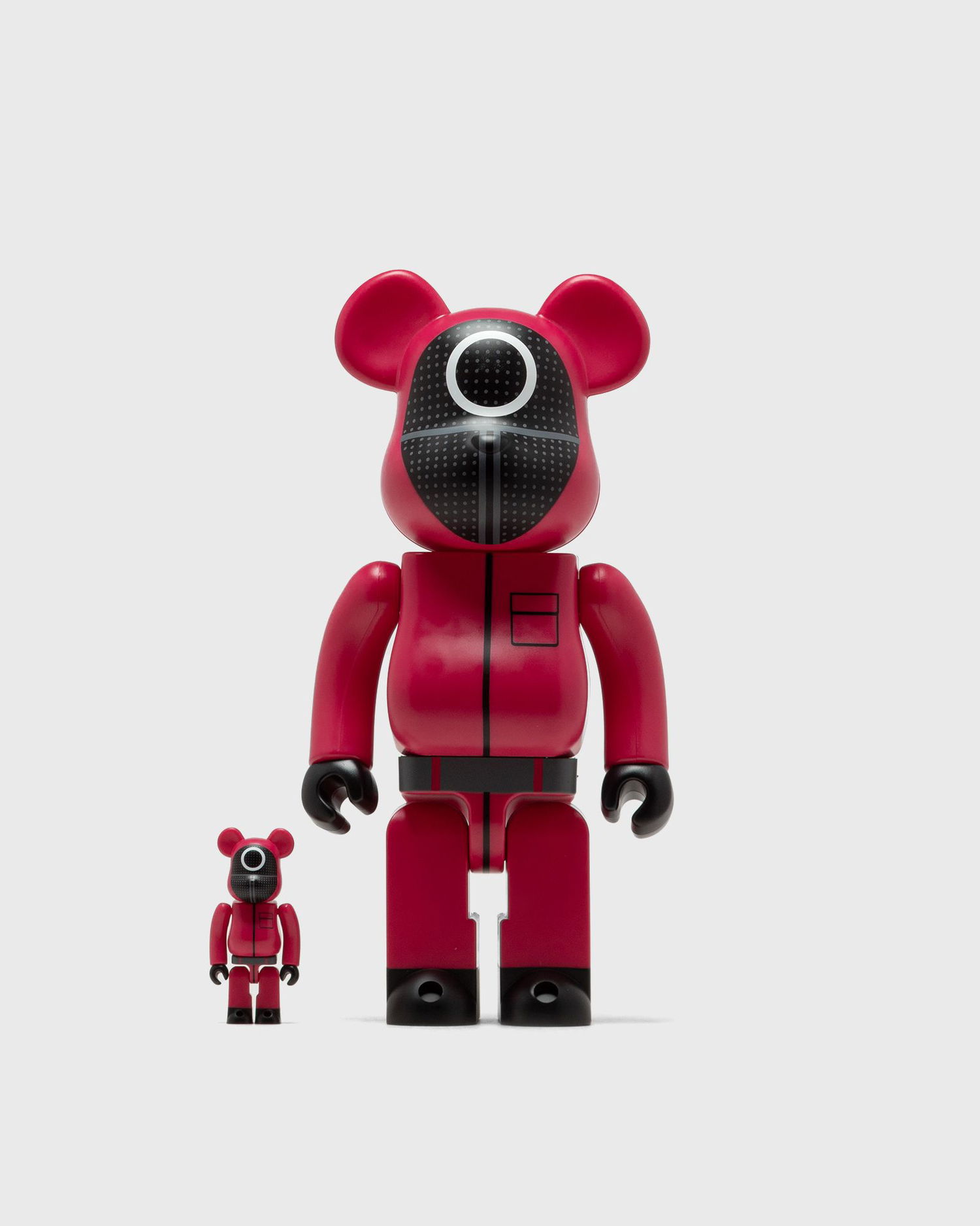Zberateľské Medicom Toy SQUID GAME SOLDIER 2-PACK 100% and 400% BE@RBRICK set Červená | MED1106, 0