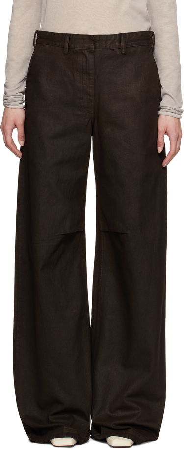 Nohavice Entire Studios Entire Studios Dem Wide-Leg Jeans Hnedá | ESW-S25-11006-MU, 0