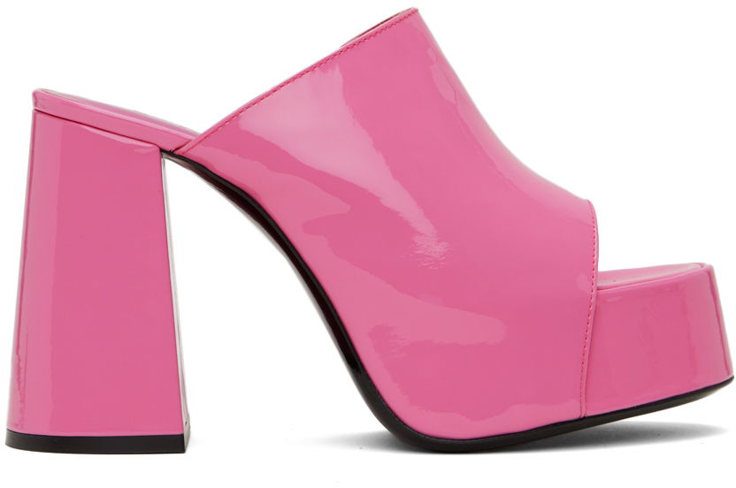 Tenisky a topánky BY FAR Brad Patent Leather Platform Sandals Ružová | 23SSBRAMLPPP, 0