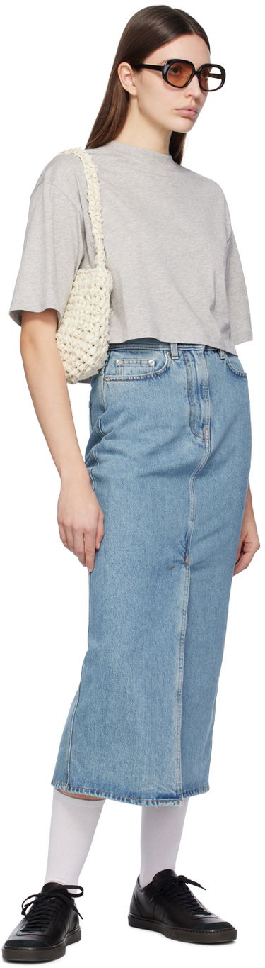 Sukňa Loulou de Saison Loulou de Saison Rona Denim Maxi Skirt Modrá | RONA, 3