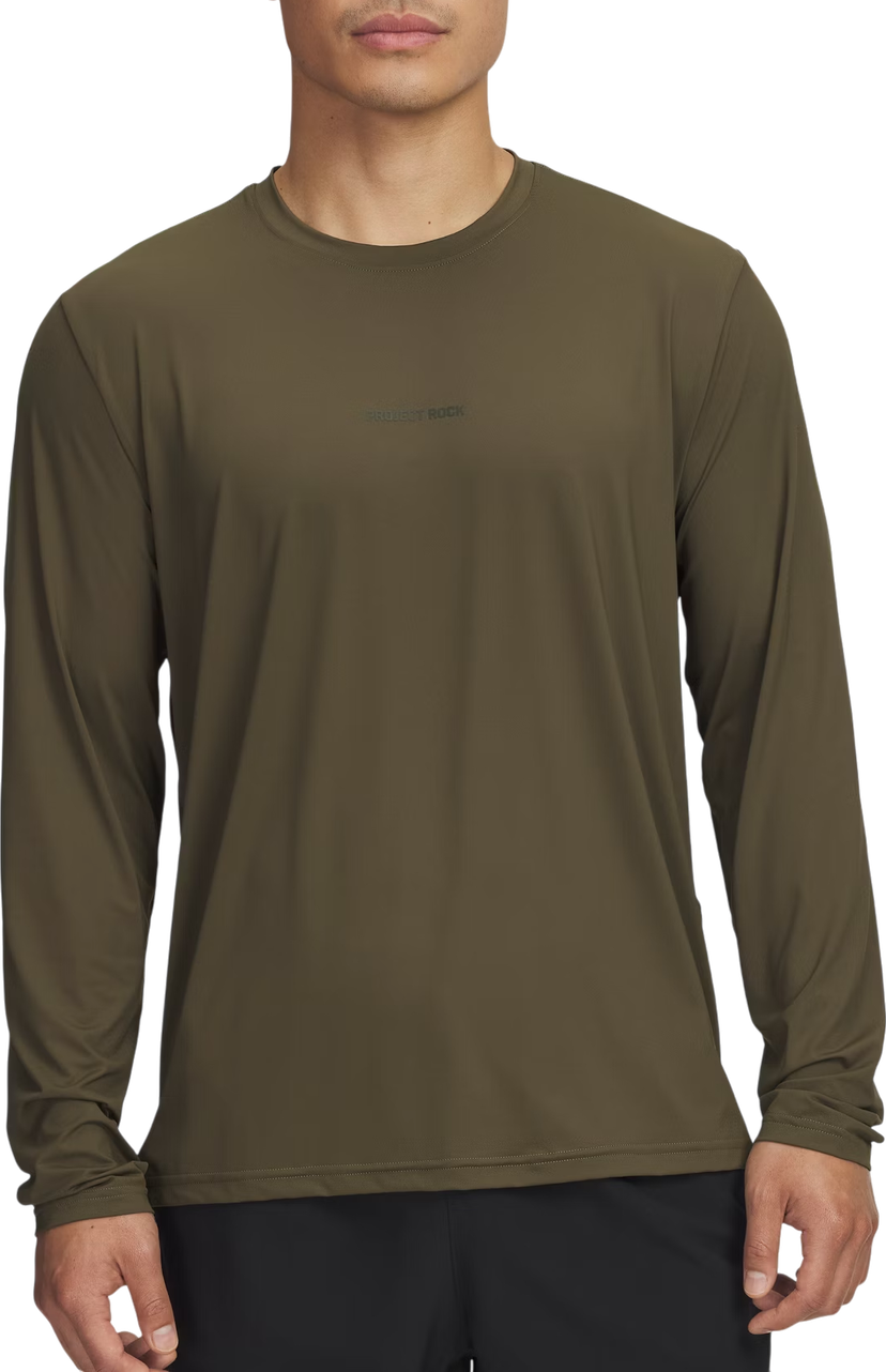 Tričko Under Armour Project Rock Iso Chill Longsleeve T-Shirt Zelené | 6007148-308