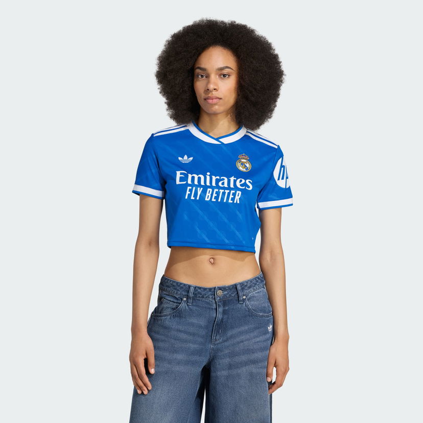 Dres adidas Performance Real Madrid 25/26 Cropped Third Jersey Modrá | JP4175