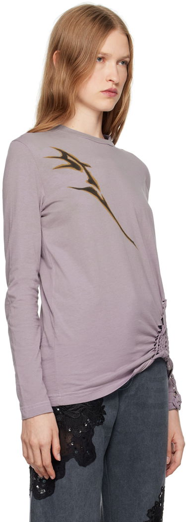 Tričko Collina Strada Collina Strada Tosh Long Sleeve T-Shirt Fialová | XX3377, 1