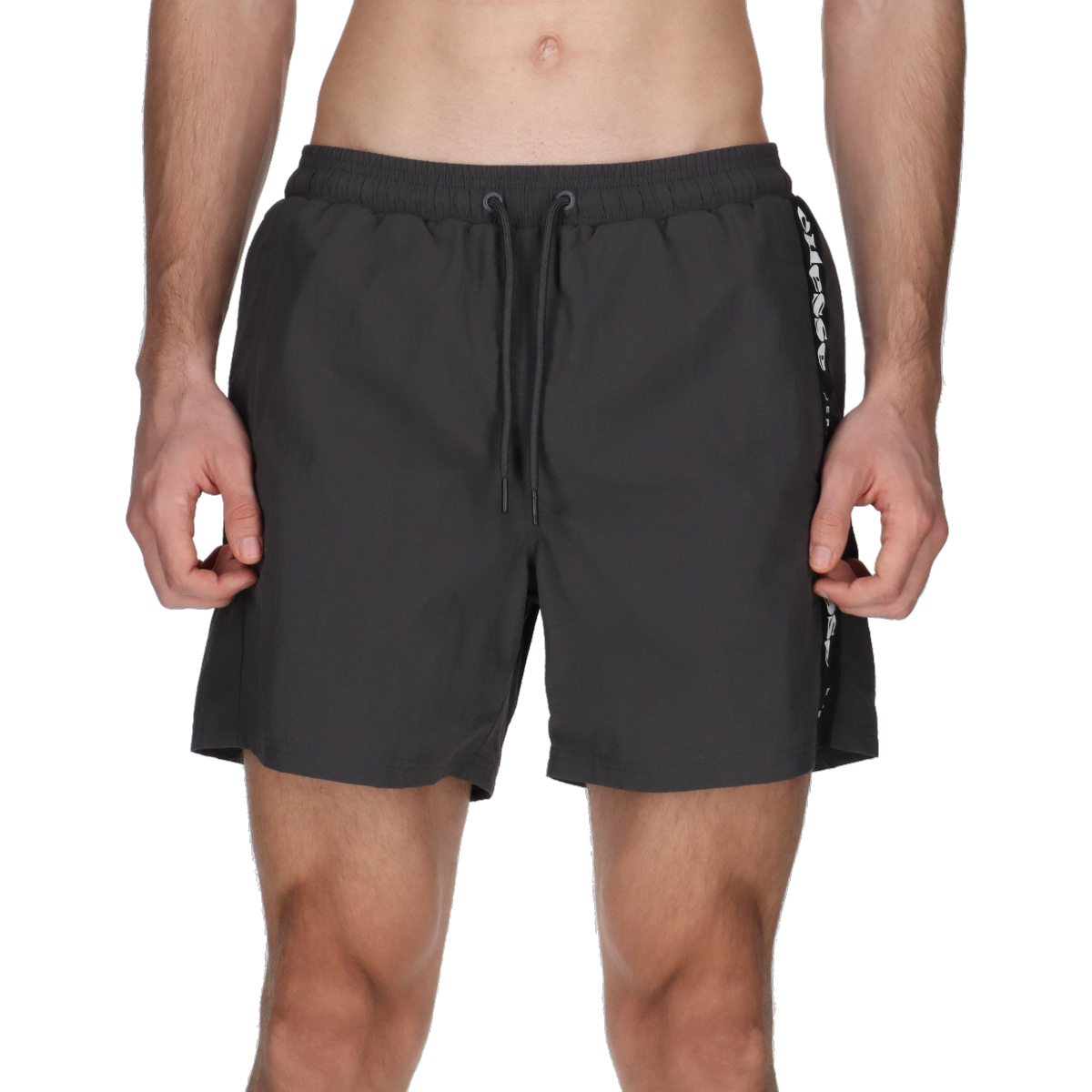 Plavky Ellesse Drawstring Swim Shorts with Side Stripe Šedá | ELA241M217-32, 0
