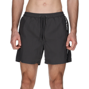 Drawstring Swim Shorts with Side Stripe