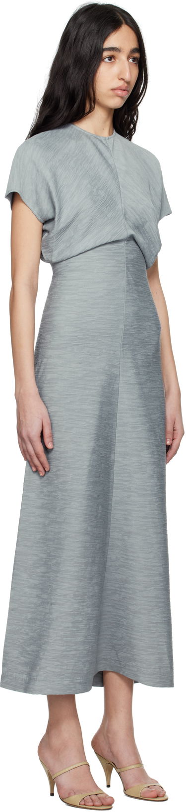 Šaty TOTEME TOTEME Slouch Waist Maxi Dress Čierna | 243-WRD1103-FB0199, 4