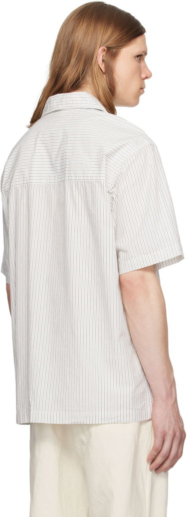 Košeľa NORSE PROJECTS Norse Projects Mads Poplin Stripe Short Sleeve Shirt Biela | N40-0831, 2