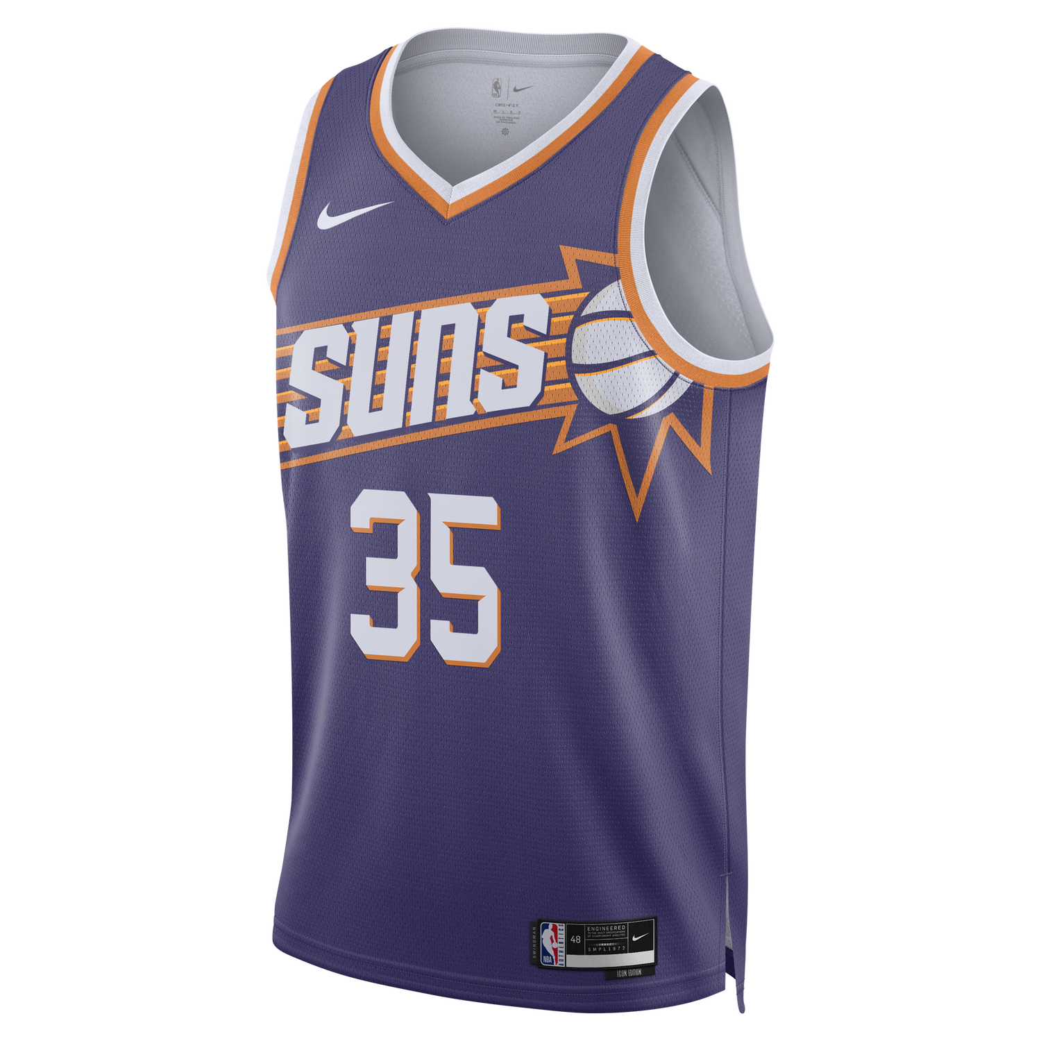 Dres Nike Phoenix Suns 2023/24 Icon Edition Dri-FIT NBA Swingman Jersey Navy | DV4855-570, 0