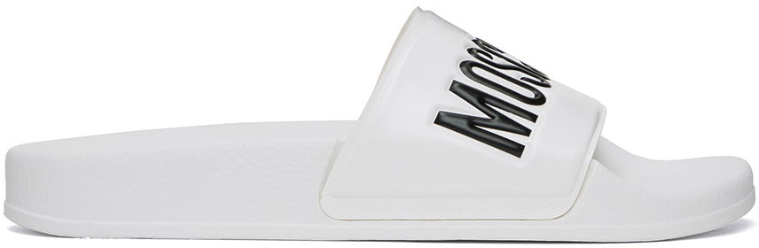 Tenisky a topánky Moschino Moschino Pool Slides Biela | MA28022G1F M10 100, 0