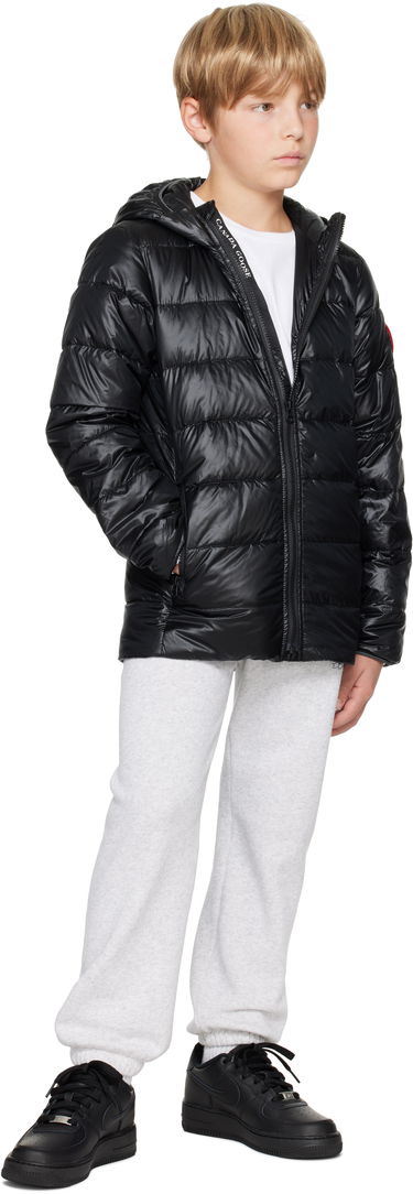 Prešívaná bunda Canada Goose Kids' Crofton Hoody Down Jacket Čierna | 5460Y, 4