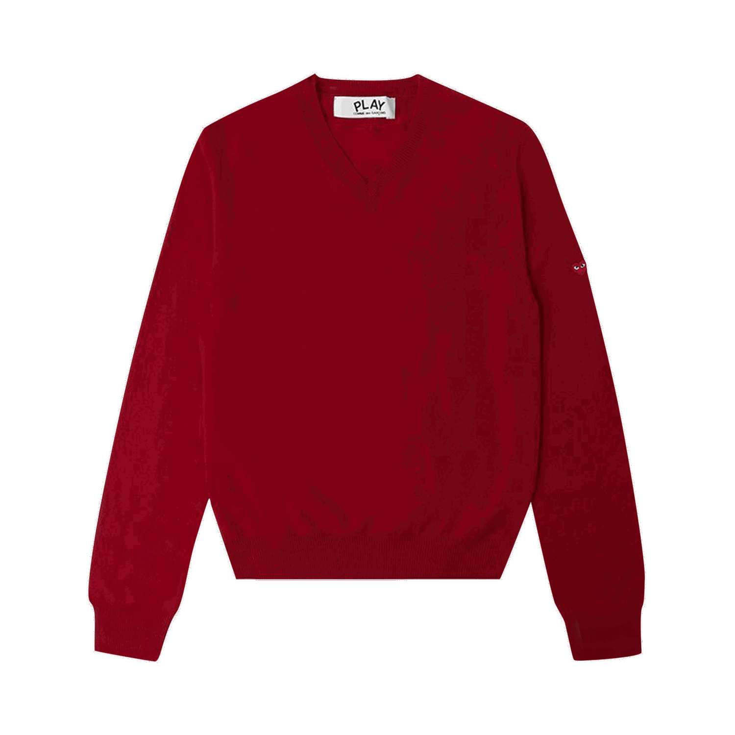 Sveter Comme des Garçons PLAY Small Heart Crewneck Vínová | az n040 051 4, 0