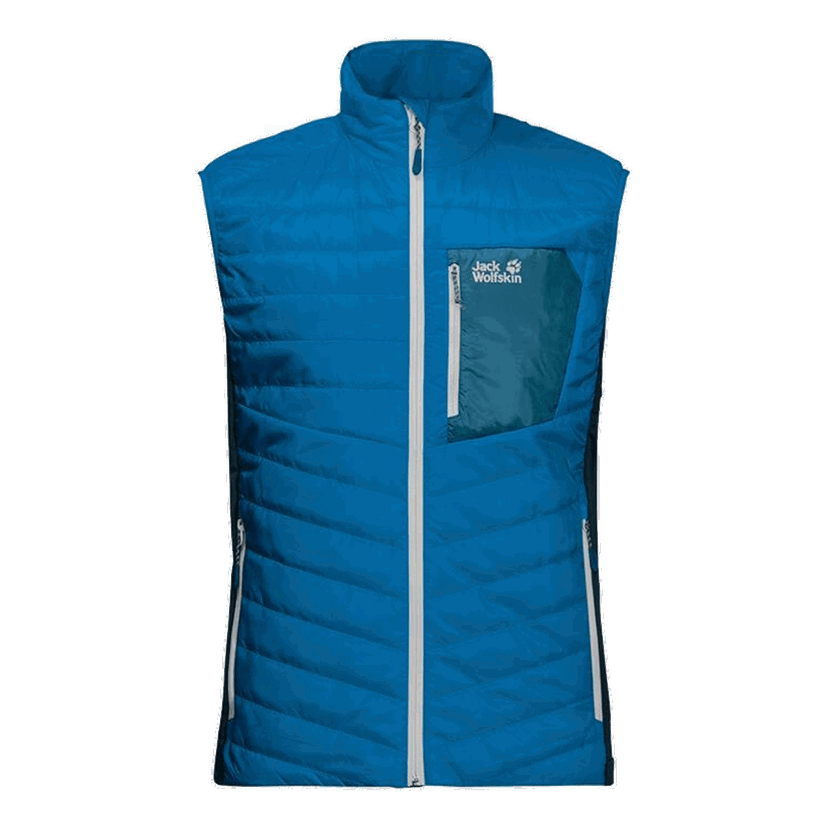 Vesta Jack Wolfskin ROUTEBURN Insulated Quilted Vest Modrá | 1205433-1361