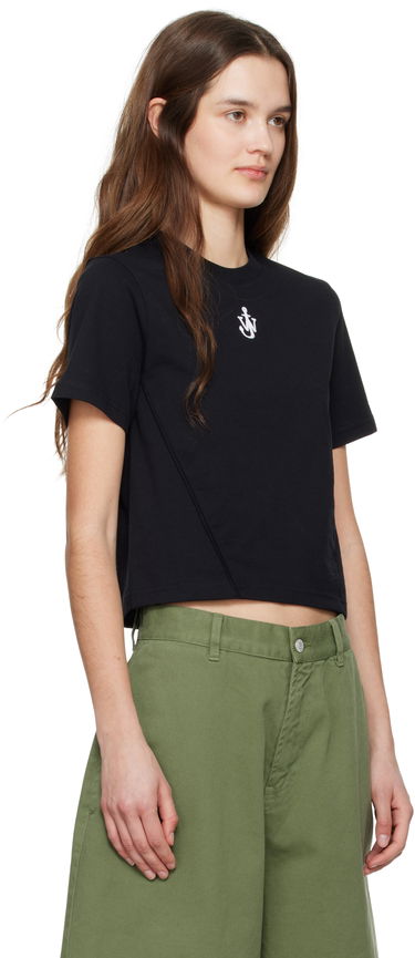 Crop Top JW Anderson JW Anderson Anchor Logo Cropped T-Shirt Biela | JT0259-PG1715, 4