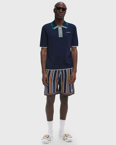 Polo tričko Casablanca Casablanca Tennis Polo Navy | MPS25-KW-846-01, 1