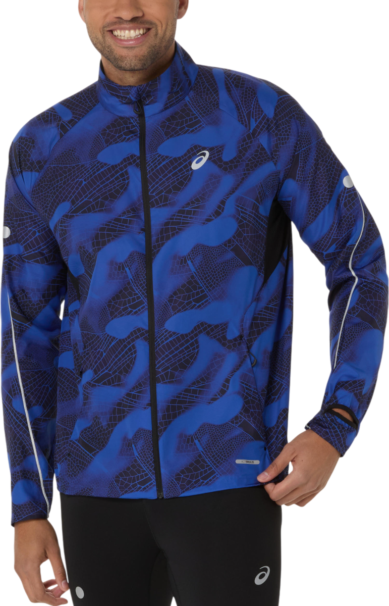 Bunda Asics Road Lite-Show Packable Jacket Modrá | 2011d358-001