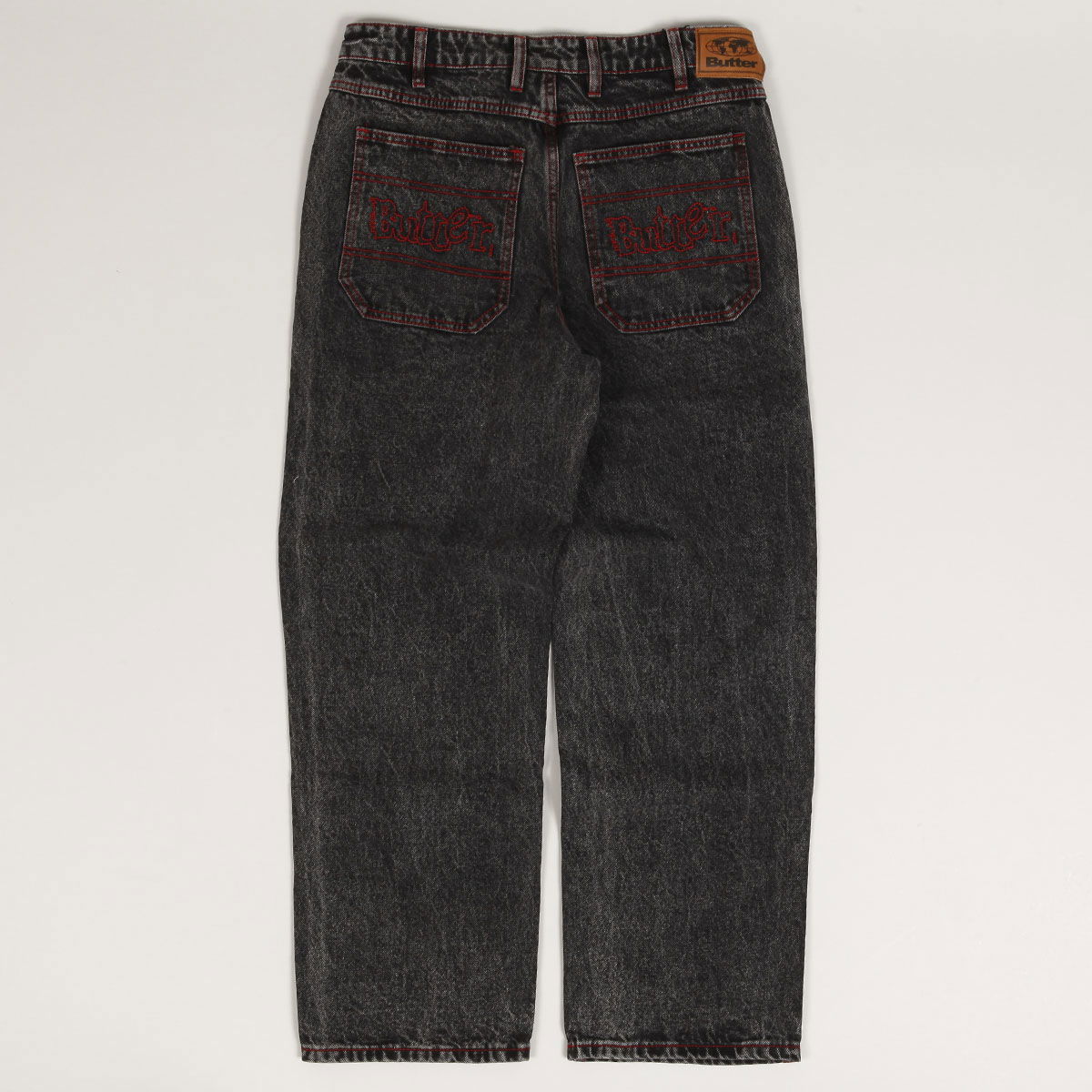 Džínsy Butter Goods Acid Black Denim Pants Čierna | butter-goods-breakdown-relaxed-denim-jeans-pants-acid-wash-black, 0
