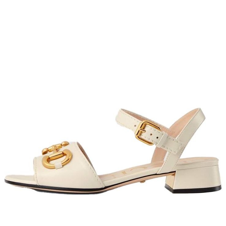 Tenisky a topánky Gucci Gucci Horsebit Leather Sandals Biela | 655413-BKO00-9022, 0