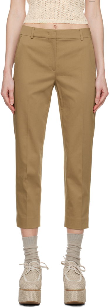 Nohavice Max Mara Slim Fit Cropped Trousers Béžová | 2411131072600, 0