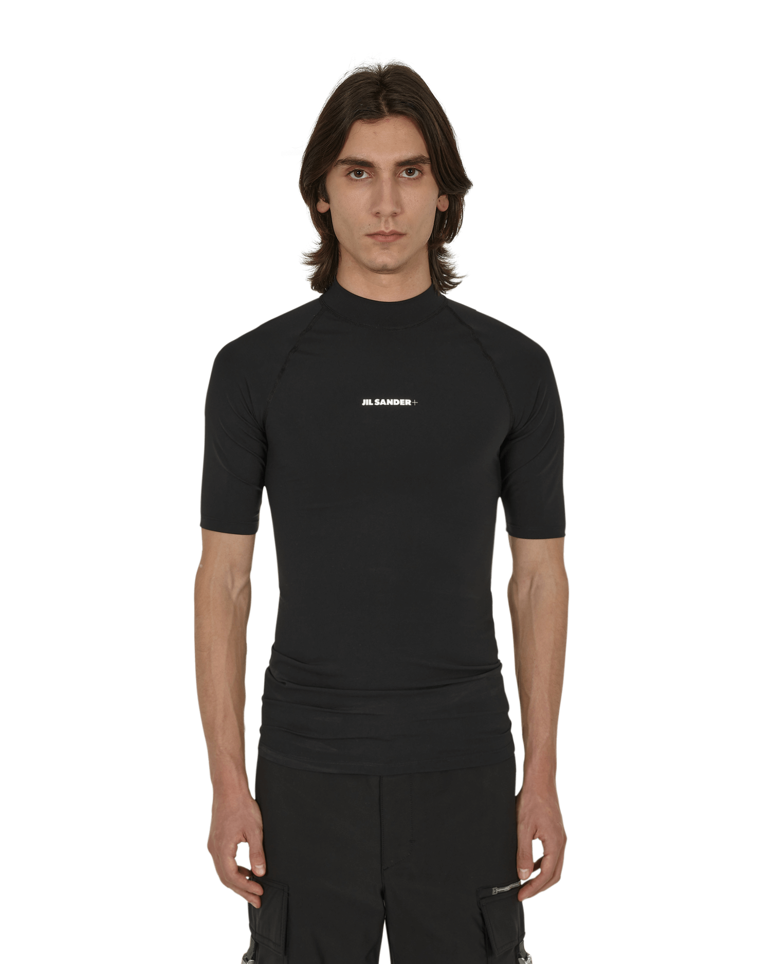 Tričko Jil Sander Logo Rash Guard Black Čierna | JPUU783503-MU478008 001, 0