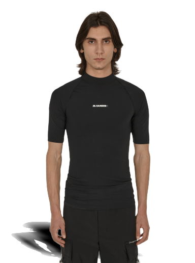 Tričko Jil Sander Logo Rash Guard Black Čierna | JPUU783503-MU478008 001