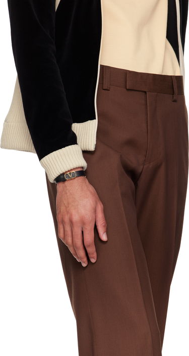 Náramok Valentino Valentino Garavani VLogo Signature Grainy Calfskin Bracelet Čierna | 6Y2J0S49BAX, 2