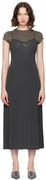 Acne Studios Layered Jersey Midi Dress