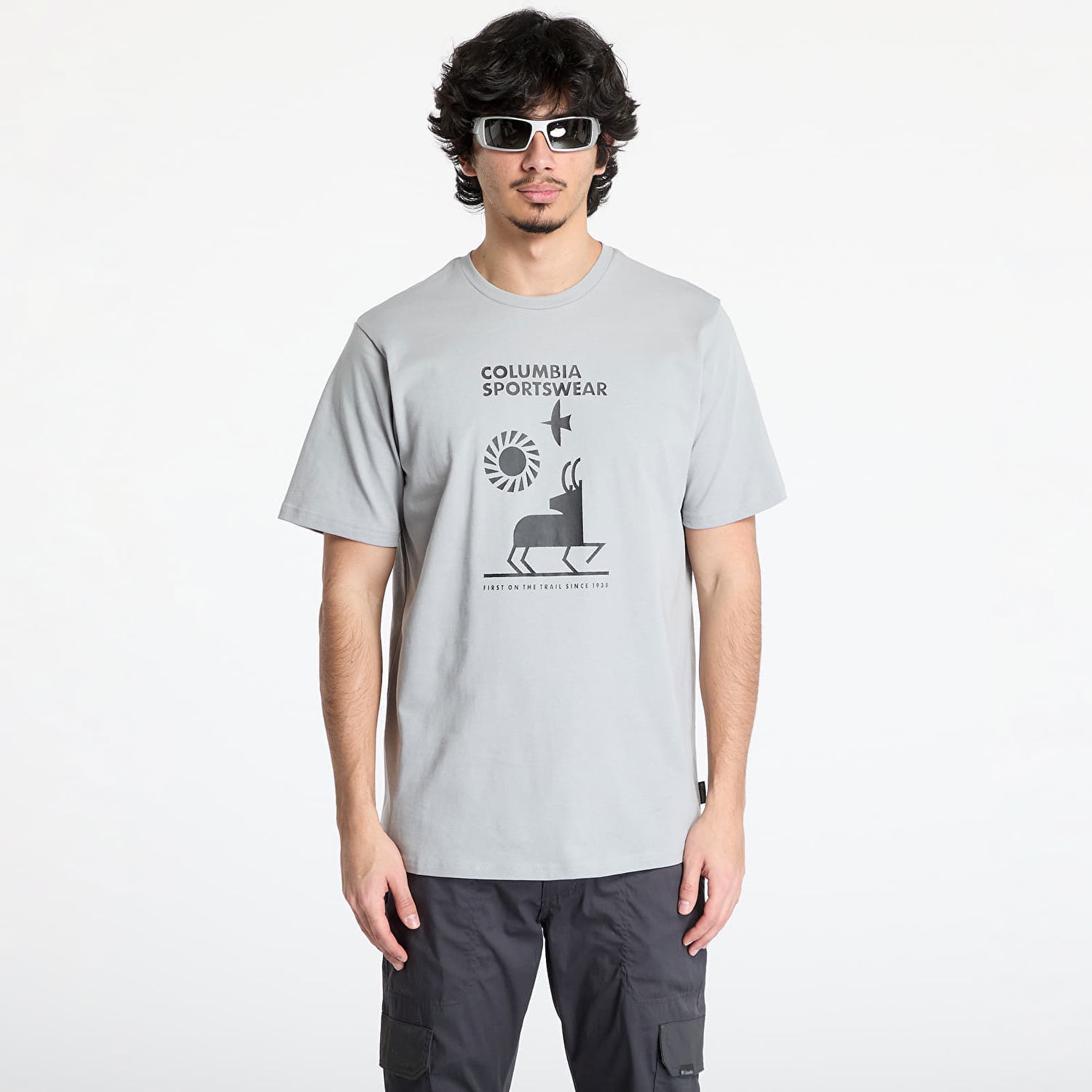 Tričko Columbia Men's Explorers Canyon™ Short Sleeve T-Shirt Šedá | 2036441039, 0