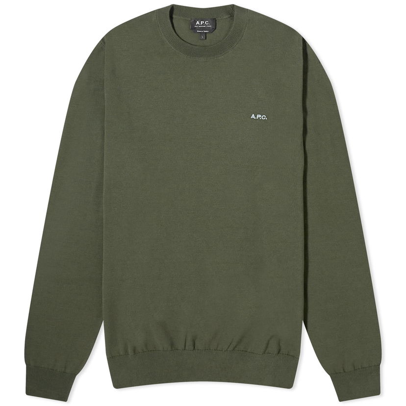 Sveter A.P.C. Mayeul Crewneck Zelené | COEZJ-H23291-JAC